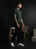 Polo Zipper Half T-Shirt
